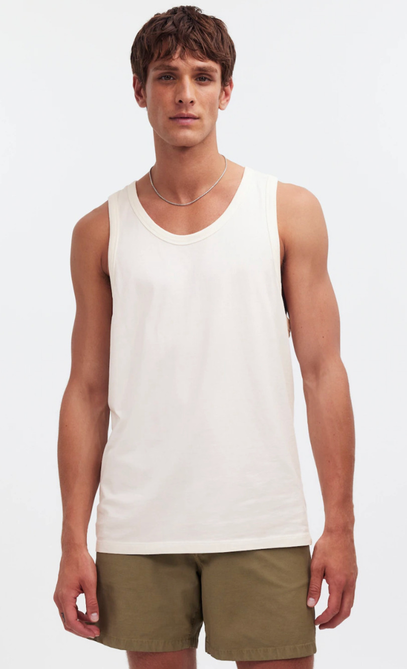 Madewell | NWT Men's Allday Tank Lighthouse Cream White | Sz XS